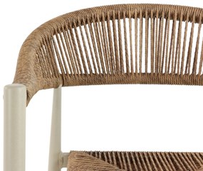 Barstoel Aluminium/rope Taupe-naturel-bruin De Laan Granada