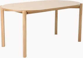 Eettafel Elia van eikenhoutfineer, 90 x 160 cm