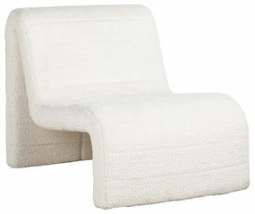 Richmond Interiors Kelly Design Fauteuil Zachte Stof Teddy Wit