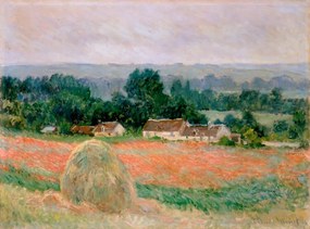 Kunstreproductie Haystack at Giverny, 1886, Claude Monet