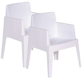 Garden Impressions tuinstoel Box the original wit - 2 stuks