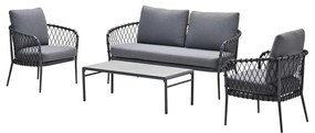 Garden Impressions Stella loungeset 4-delig - donker grijs