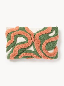 Handgetufte sierkussenhoes Jiri met getufte design