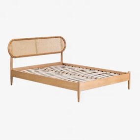 Fraser Houten Bed Natuurlijk Hout & 160 X 200 Cm - Sklum