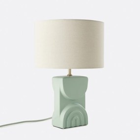 Lamp in keramiek en linnen, Topia