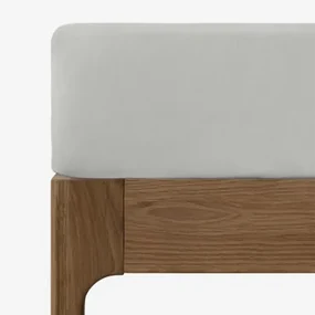 Onderlaken In Percal Katoen Van 180 Draden Voor Een Bed Van 90 Cm Agassi Blauwe Nevel & Bed 90cm (90 X 200 X 40 Cm) - Sklum