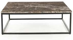Eleonora Rico Vierkante Salontafel Van Bruin Marmer - 98 X 98cm.