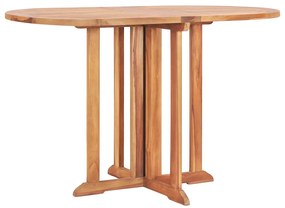 vidaXL Tuintafel inklapbaar 120x70x75 cm massief teakhout