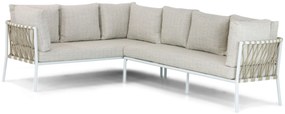 Dining Loungeset 7 personen Aluminium/rope Wit  Lifestyle Garden Furniture Cordani