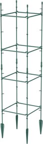 Prosperplast Plantensteun Floo Supports - Vierkant Groen (29x29x120 cm)