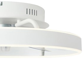 Plafondventilator met lamp wit 50cm incl. LED dimbaar met afstandsbediening - Maddy Modern rond Binnenverlichting Lamp