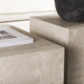 Tweedelige Salontafelset Groot Blok - 60 X 80cm.