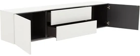 Goossens Excellent Dressoir Monza Easy, Mz041 = bodemelement 2 laden in midden, 2 deuren aan buitenzijde