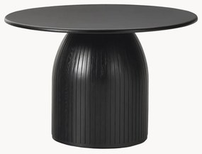 Ronde eettafel Nelly met groefstructuur, in verschillende formaten