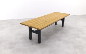 Hartman tuinset - Heron tuintafel black 300 cm. + Sophie studio black