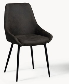 Kunstleren gestoffeerde stoelen Sierra, 2 stuks