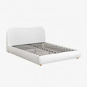 Cama En Borreguito Winselet Chenille Ivoorwit & 160 X 200 Cm - Sklum