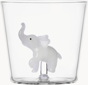 Handgemaakte tumbler White Elephant borosilicaatglas