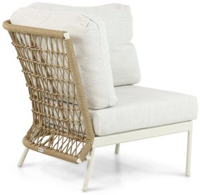 Hoek loungeset 6 personen Aluminium/Wicker Taupe  Coco Bali