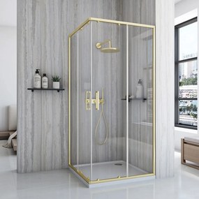 Rea City 80x80 douchewand Gold Brush
