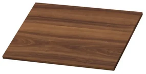 Fontana Bano toiletmeubel ribbelfront walnoot 40x22cm met waskom in taupe