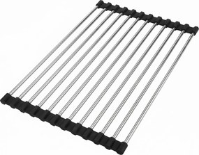 Oprolbaar afdruiprek voor gootsteen REA P12298 Black