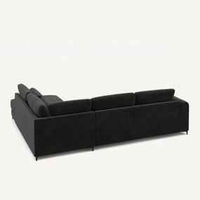 Omvormbare hoekbank rechts in chenille fluweel, Marsile