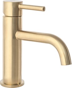Wastafelkraan Rea Lungo Gold Brush Low