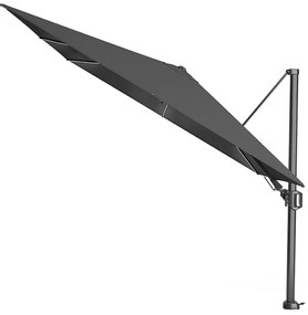 Platinum Challenger Zweefparasol T2 Premium Glow 3x3 m. - Faded Black met ingraafvoet en hoes