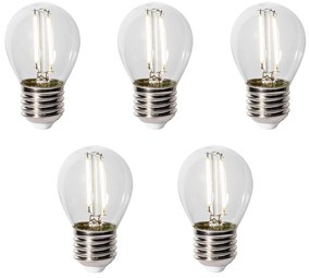Set van 5 E27 LED lamp P45 Sensor LUX 3W 250 lm 3000K