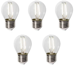 Set van 5 E27 LED lamp P45 Sensor LUX 3W 250 lm 3000K