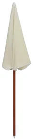 vidaXL Parasol met stalen paal 180 cm zandkleurig