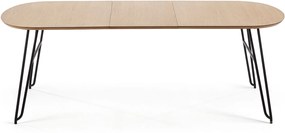 Kave Home Uitschuifbare Ovale Eettafel 'Novac' 170 - 320 x 100cm