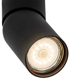 Moderne opbouwspot zwart GU10 50mm - Falo