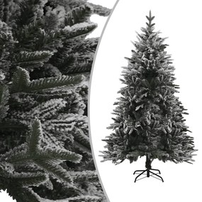 vidaXL Kunstkerstboom met LED's en sneeuw 120 cm PVC en PE