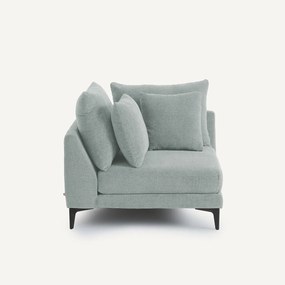 Hoekbank van gevlochten polyester, MODERNISTE, ontwerp Emmanuel Gallina