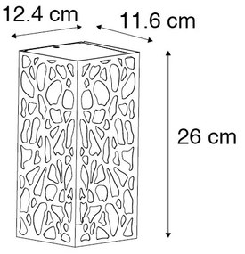 Moderne buiten wandlamp zwart IP44 - Nicole