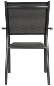 Lesli Living  Tuinstoel Stapelbaar - Prego - Antraciet - Lesli Living