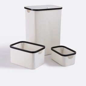 Zwart-witte opbergmand, maat M, YOANI