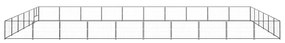 vidaXL Hondenkennel 60 m² staal zwart