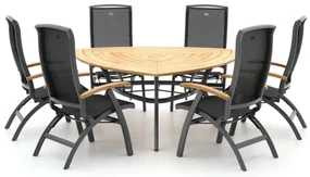 Hartman Da Vinci/Triangular 170cm dining tuinset 7-delig