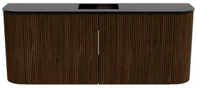 Mondiaz Joya 105cm toiletmeubel ronding links/rechts walnut met wastafel faye midden 1 kraangat urban
