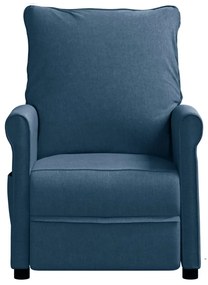 vidaXL Fauteuil verstelbaar stof blauw