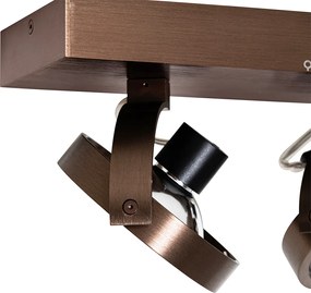 Design spot donkerbrons 2-lichts draai en kantelbaar - Go