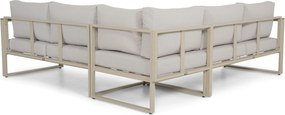 Hoek loungeset 5 personen Aluminium Zand/Beige  Domani Furniture Nordic