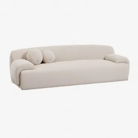 3-zits Bank Shirina Bekleed Chenille Tapiocabeige - Sklum