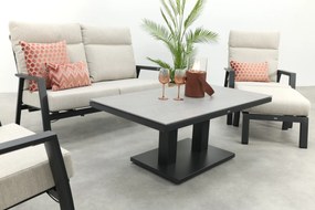 Lagos/Milford stoel-bank loungeset 4-delig verstelbaar