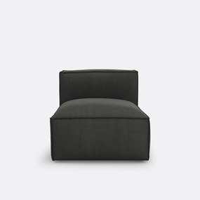 Modulaire comfortzetel in geribd fluweel, Seven