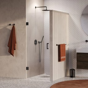 Brauer Void profielloze nisdeur 60cm gunmetal geborsteld PVD