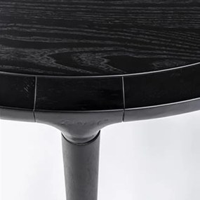 Zuiver Storm Ronde Eettafel Zwart - 128 X 128cm.